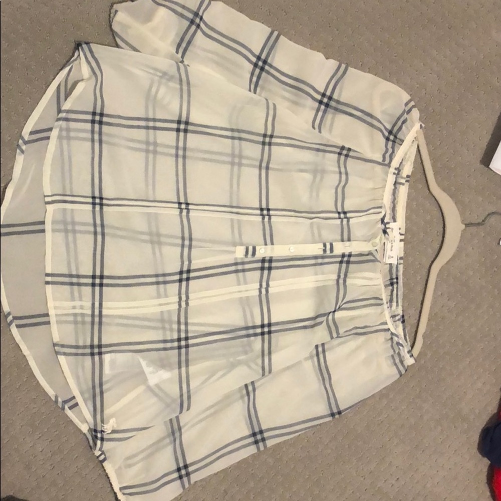 Abercrombie and Fitch sheer blouse